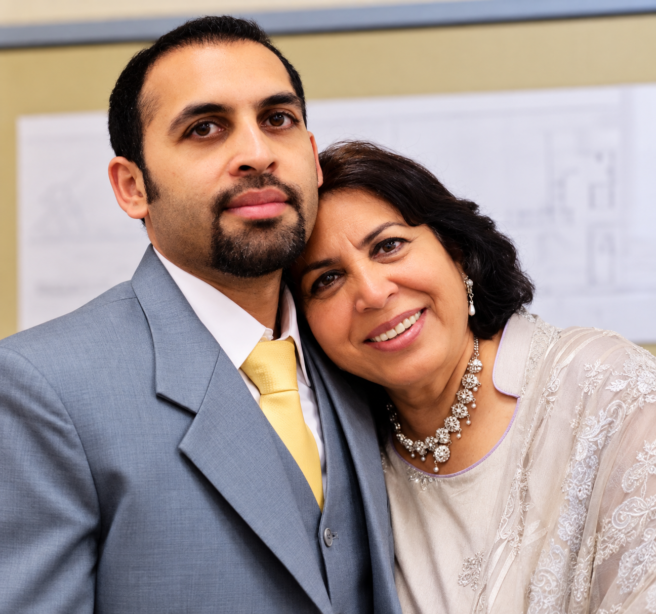 Sunari founder with his mother Billy — the inspiration behind Sunari Home Health